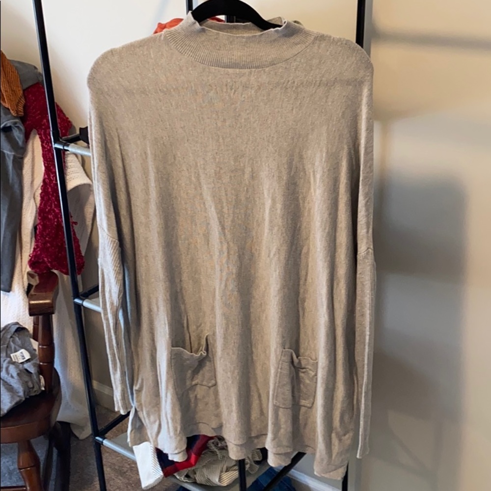 Mock neck tunic
